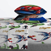 Marvel Avengers 4 Pcs Full Sheet Set for Kids- Flat & Fitted Sheet, 2 Pillowcase