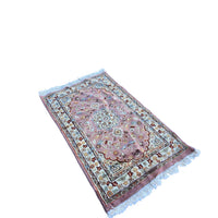 Al Ahmedani Linen Floral Medallion Pink Rectangle Area Rug Wonderful Design Wool Silk Hand Knotted Home Decor Indoor Carpet (3.2 x 1.10)'