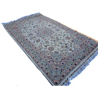 Al Ahmedani Linen Floral Medallion Hand Knotted Area Rug Rectangle Wonderful Design Home Decor Wool Silk Indoor Carpet (5.2 x 3.2)'