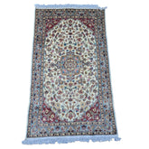 Al Ahmedani Linen Floral Medallion Rectangle Hand Knotted Area Rug Wonderful Design Home Decor Wool Silk Indoor Carpet (5.0 x 3.0)'