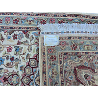 Al Ahmedani Linen Floral Medallion Hand Knotted Area Rug Wonderful Design Rectangle Home Decor Wool Silk Indoor Carpet (5.0 x 3.1)'