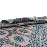Al Ahmedani Linen Floral Jaldar Rectangle Hand Knotted Area Rug Wonderful Design Home Decor Wool Silk Indoor Carpet (5.0 x 3.0)'