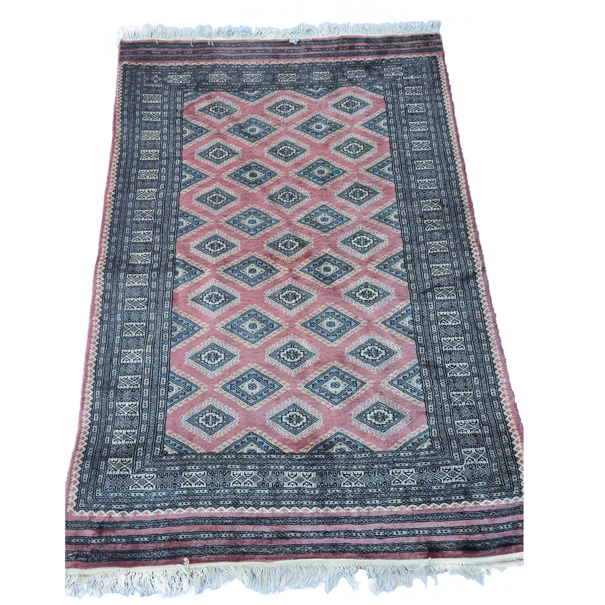 Al Ahmedani Linen Floral Jaldar Hand Knotted Rectangle Area Rug Wonderful Design Home Decor Wool Silk Indoor Carpet (6.3 x 4.4)'