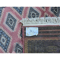 Al Ahmedani Linen Floral Jaldar Hand Knotted Rectangle Area Rug Wonderful Design Home Decor Wool Silk Indoor Carpet (6.3 x 4.4)'