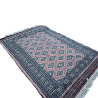 Al Ahmedani Linen Floral Jaldar Hand Knotted Rectangle Area Rug Wonderful Design Home Decor Wool Silk Indoor Carpet (6.3 x 4.4)'