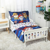 Paw Patrol Multicolor Toddler 3-Piece Bedding Sheet Set for Kids - Pillowcase, Comforter and Fitted Sheet