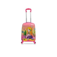 Tucci Hradside Carry on Luggage for Kids 18" Rolling Suitcase Trolley