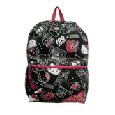 Hello Kitty Child All-over Print Backpack for Kids - 16 inch Padded Shoulder Bag