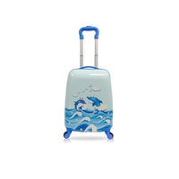 Tucci Hradside Carry on Luggage for Kids 18" Rolling Suitcase Trolley