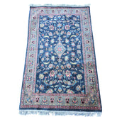 Al Ahmedani Linen Grey Floral Medallion Rectangle Area Rug Wonderful Design Wool Silk Hand Knotted Home Decor Indoor Carpet (6.3 x 4)'