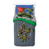 Teenage Mutant Ninja Turtles 5 Pcs Full Bed in a Bag for Kids - Comforter, Bed Sheets, and 2 Pillowcases