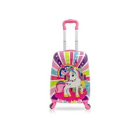 Tucci Hradside Carry on Luggage for Kids 18" Rolling Suitcase Trolley