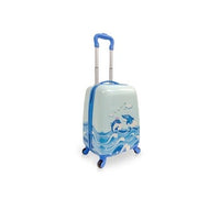 Tucci Hradside Carry on Luggage for Kids 18" Rolling Suitcase Trolley