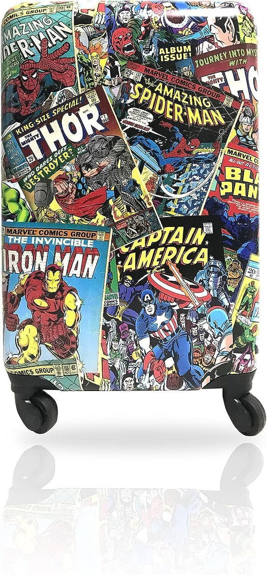 Fast Forward Marvel Comic Heroes Hard-Sided 20" Suitcase Luggage for Kids