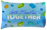 Lego Pillowcase Let's Build Together Reversible Pillowcase for Kids - 20 X 30 Inch (1 Piece Pillow Case Only)