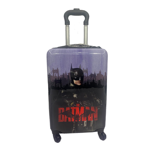 Fast Forward Batman Black Luggage 20 Inches Hard-Sided Tween Spinner Carry-On Travel Trolley Rolling Suitcase for Kids