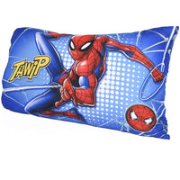 Marvel Spiderman 3 Pcs Toddler Bedding Sheet Set for Kids - Comforter, Fitted sheet, and a Pillowcase
