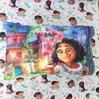 Disney Encanto 4 Piece Full Bedding Sheet Set for Kids - Flat Sheet, Fitted Sheet and 2 Pillowcases