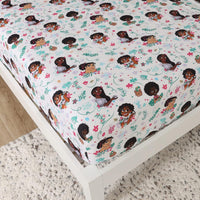 Disney Encanto 4 Piece Full Bedding Sheet Set for Kids - Flat Sheet, Fitted Sheet and 2 Pillowcases