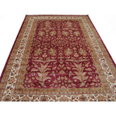 Wow Love Medallion Floral Oriental Area Rug Hand Knotted Wool Silk Carpet (9 x 6)'