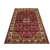 Wow Love Beauty Floral Oriental Area Rug Hand Knotted Wool Silk Carpet (6 x 4)'