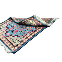 Al Ahmedani Linen Ferozi Floral Medallion Wonderful Design Rectangle Hand Knotted Area Rug Home Decor Wool Silk Indoor Carpet (3.0 x 2.0)'