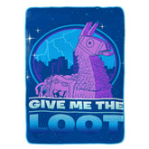 Fortnite Llama Soft Microfiber Blanket for Kids - (62" x 90") - Epic Games Give Me The Loot