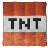 Minecraft TNT (53 x 53) inch Soft & Cozy Red Polyester Gaming Fleece Throw for Kids