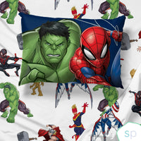 Marvel Avengers 4 Pcs Full Sheet Set for Kids- Flat & Fitted Sheet, 2 Pillowcase