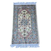 Al Ahmedani Linen Floral Medallion Rectangle Area Rug Wonderful Design Wool Silk Hand Knotted Home Decor Indoor Carpet (3.2 x 1.11)'