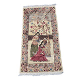 Al Ahmedani Linen Umre Khayam Rectangle Area Rug Wonderful Design Wool Silk Hand Knotted Home Decor Indoor Carpet (5.6 x 3)'