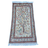 Al Ahmedani Linen Tree of Life Deer Birds Rectangle Area Rug Wonderful Design Wool Silk Hand Knotted Home Decor Indoor Carpet (5.3 x 2.11)'