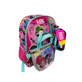 L.O.L Surprise! Girls' Pink Backpack with Lunch Bag 4-Piece Set