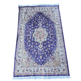 Al Ahmedani Linen Lilac Purple Floral Medallion Rectangle Area Rug Wonderful Design Wool Silk Hand Knotted Home Decor Indoor Carpet (6.4 x 4.2)'