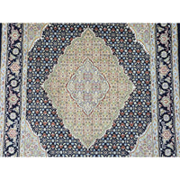 Al Ahmedani Linen Black Tabrez Mahi Double Knot Wool Rectangle Hand Knotted Area Rug Wonderful Design Home Decor Indoor Carpet (6.5 x 4.1)'