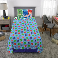 PJ Masks Kids Bedding Super Soft Microfiber Twin Size 3 Piece Sheet Set