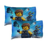 Lego Pillowcase Let's Build Together Reversible Pillowcase for Kids - 20 X 30 Inch (1 Piece Pillow Case Only)