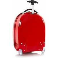 NBA Chicago Bulls Hardside Carry on Wheeled Luggage for Boys - 18 Inch Travel Trolley Suitcase