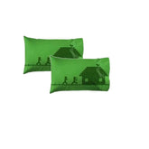 Minecraft Pillowcases Set of 2 Standard Size Green Pixel Art Kids Bedding
