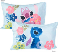 Disney Lilo & Stitch 3 Piece Twin Bedding Sheet Set for Kids - Flat Sheet, Fitted Sheet and Pillowcase