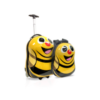 Kids Lugagge With Backpack Hardside Wheeled Carry-On Rolling Luggage-2pc set