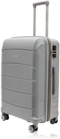 Air Canada Optimum 3Pcs Hardside Spinner Rolling Luggage & Wet Pouch Set Carry-On Suitcase - Light Grey