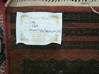 AHMEDANI Exclusive Copper Jaldar Hand Knotted Rectangle Rug Mat Wool Silk Carpet (6 x 4)'