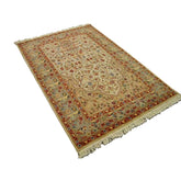 Exclusive Tree of Life Birds All Over Floral Designed Brand New Area Rugs Silk Wool Hand Knotted Carpet (6 x 4)'