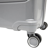 Air Canada Optimum 3Pcs Hardside Spinner Rolling Luggage & Wet Pouch Set Carry-On Suitcase - Light Grey