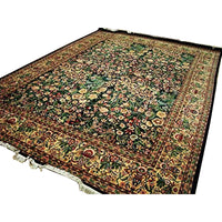 Ahmedani Linen Exclusive Designed Flowers Allover Garden Decorative New Oriental Area Rugs Hand Knotted Fine Wool Carpet (10 x 14)'