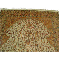 AHMEDANI Mehrab Vase Life Floral Exclusive Designed Rectangle Area Rug Wool Silk Hand Knotted Carpet (10.2 x 7.3)'