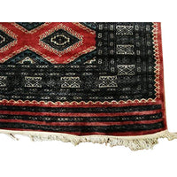 AHMEDANI Exclusive Copper Jaldar Hand Knotted Rectangle Rug Mat Wool Silk Carpet (6 x 4)'