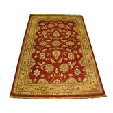 Exclusive Rare Vegetable Dyed Chobi Zeigler Mahal Area Rug Hand Knotted Wool Carpet (6.0 x 3.11)'