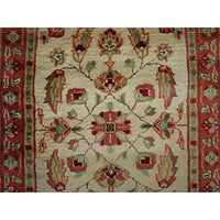 AHMEDANI Excellent Ivory Flowers Medallion Hand Knotted Rug Wool Silk Carpet Pair (3 X 2)'